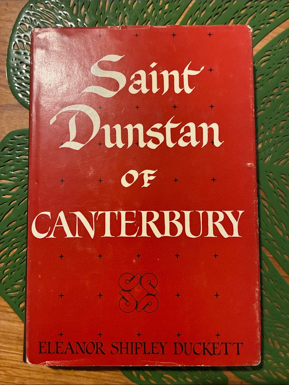Saint Dunstan of Canterbury Red Hardcover Book